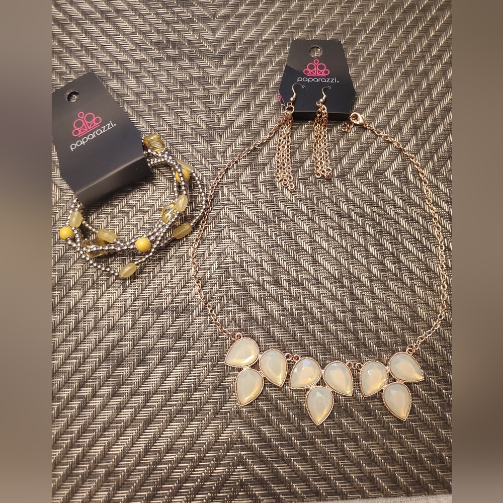 Paparazzi  Costume Necklace, Earrings and  Bracelets